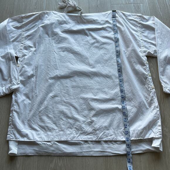 J Crew Flawed Ciel Top Womens Large White FLAWS - Picture 6 of 15